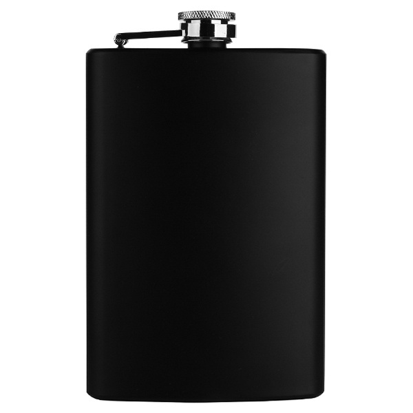 Logotrade promotional merchandise photo of: Hip flask OLYMPOS Schwarzwolf