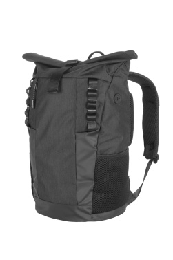 Logotrade promotional giveaway image of: Rolltop backpack ELBERT Schwarzwolf