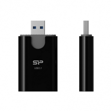 Logotrade promotional merchandise image of: MicroSD and SD card reader Silicon Power Combo 3.1