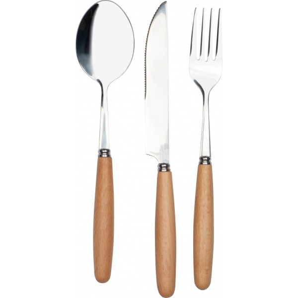 Logo trade promotional giveaways image of: Cutlery set MARRAKESH