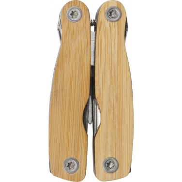 Logo trade business gift photo of: Multifunction tool bamboo LEEDS