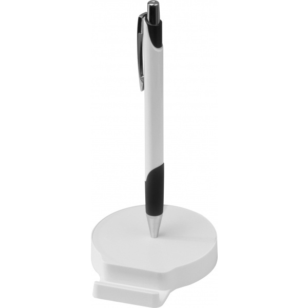 Logo trade promotional giveaways picture of: Mobile phone holder with metal ballpen REGINA