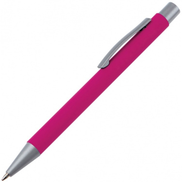 Logotrade corporate gift image of: Metal ballpen soft touch ABU DHABI