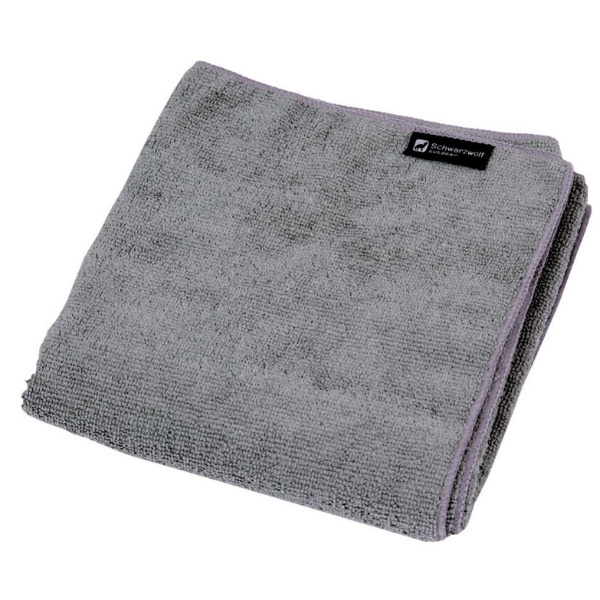 Logo trade promotional giveaways picture of: Towel LOBOS Schwarzwolf