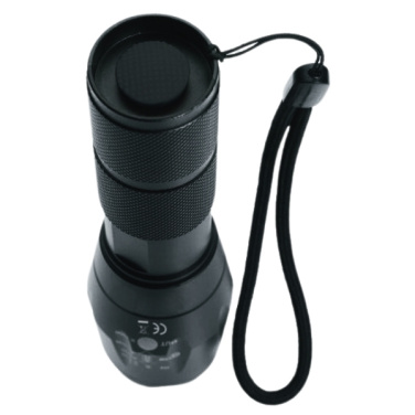 Logotrade promotional merchandise picture of: Flashlight ANTELAO Schwarzwolf