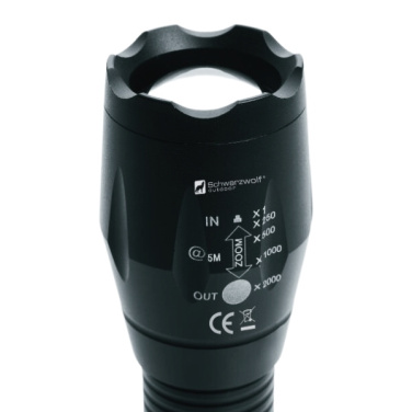Logotrade advertising product picture of: Flashlight ANTELAO Schwarzwolf