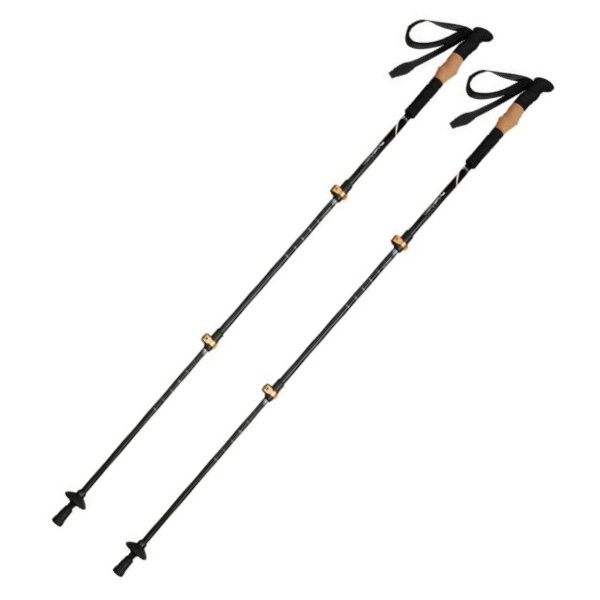 Logo trade promotional giveaways picture of: Trekking poles DENALI Schwarzwolf