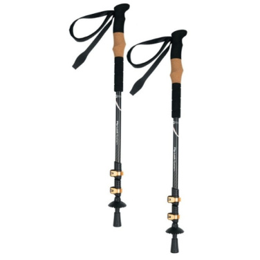 Logotrade promotional merchandise photo of: Trekking poles DENALI Schwarzwolf