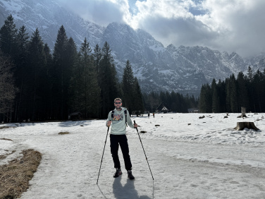 Logo trade promotional items picture of: Trekking poles DENALI Schwarzwolf