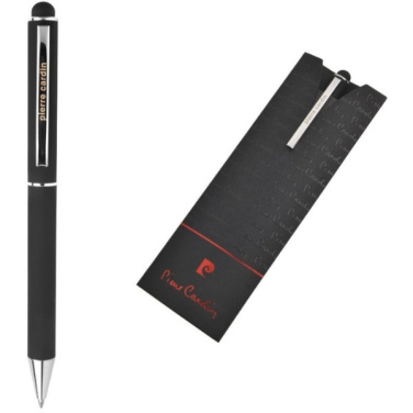 Logo trade promotional product photo of: Metal ballpoint pen, touch pen, soft touch CLAUDIE Pierre Cardin