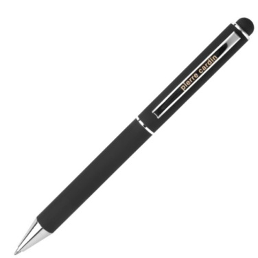 Logo trade corporate gift photo of: Metal ballpoint pen, touch pen, soft touch CLAUDIE Pierre Cardin