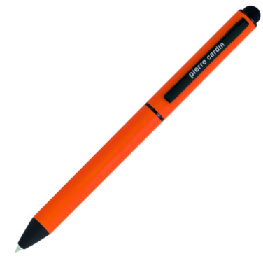 Logo trade promotional gift photo of: Metal ballpoint pen, touch pen, soft touch CELEBRATION Pierre Cardin