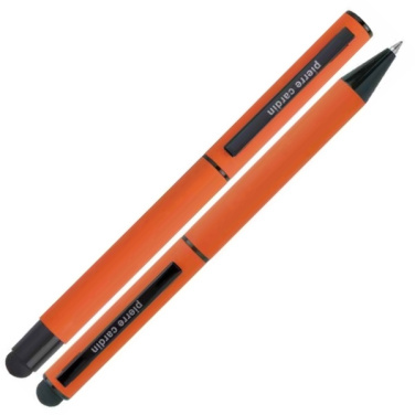 Logo trade promotional gift photo of: Writing set touch pen, soft touch CELEBRATION Pierre Cardin