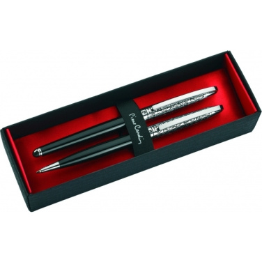 Logo trade promotional merchandise image of: Writing set ballpoint pen & fountain pen JACQUES Pierre Cardin