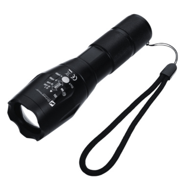 Logo trade promotional product photo of: Flashlight DELGADA Schwarzwolf