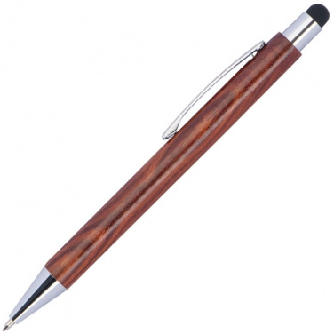 Logo trade promotional merchandise picture of: Wooden ballpen BILZEN