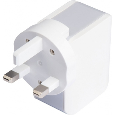 Logo trade promotional products image of: Travel adapter ANTWERP