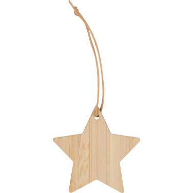 Logotrade advertising product picture of: Bamboo star pendant FOGGIA