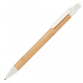 Wheatstraw and bamboo ballpen HALLE, white