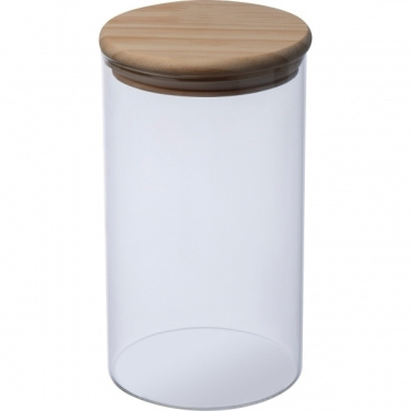 Logo trade promotional item photo of: Borosilicate container ONTARIO 1000 ml