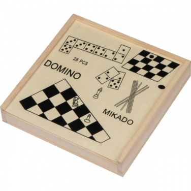 Logotrade promotional merchandise photo of: Wooden game collection RIGA