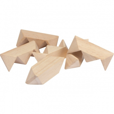 Logo trade promotional gifts picture of: Wooden puzzle TOULOUSE