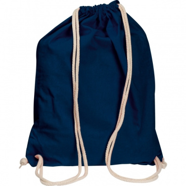 Logotrade promotional item image of: Cotton gym bag CARLSBAD