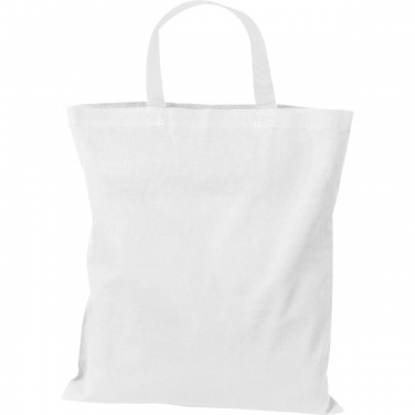 Logo trade promotional product photo of: Cotton bag with short handles BREGENZ