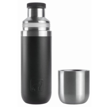 Logo trade promotional products picture of: Vacuum bottle DINARA Schwarzwolf