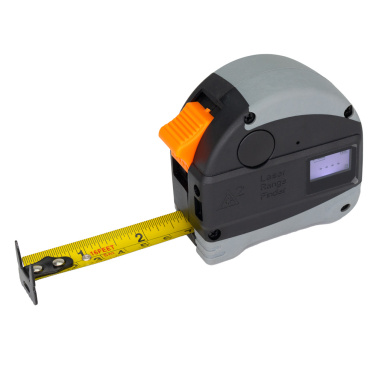 Logo trade business gifts image of: Laser tape measure, RLM62001
