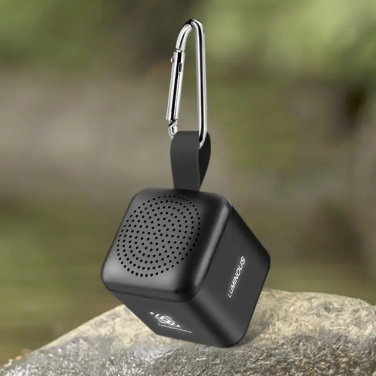 Logo trade promotional merchandise photo of: Mini speaker with enlighted logo for engraving