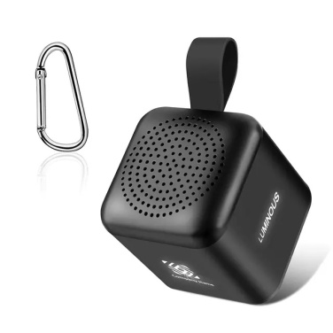 Logo trade corporate gift photo of: Mini speaker with enlighted logo for engraving
