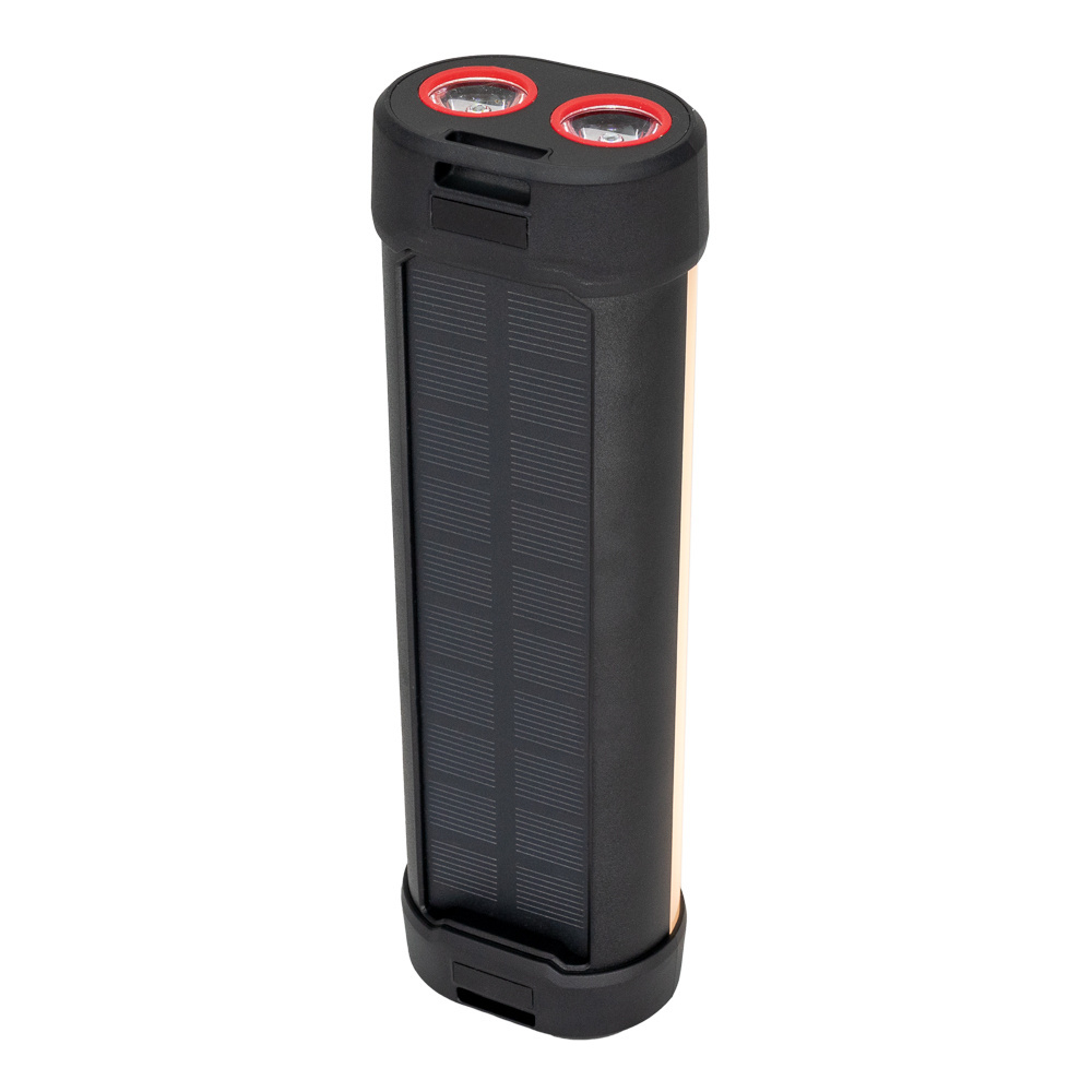 Logotrade promotional gift image of: Solar flashlight with power bank, ES982