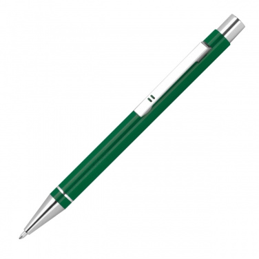 Logo trade corporate gifts image of: Metal semi gel ballpoint Pen ALMEIRA