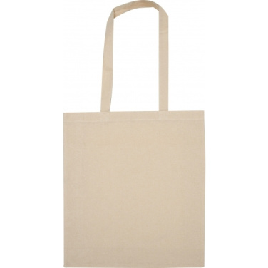 Logo trade promotional giveaway photo of: Organic cotton bag with bottom fold INNSBRUCK