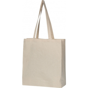 Logo trade promotional products image of: Organic cotton bag with bottom fold INNSBRUCK