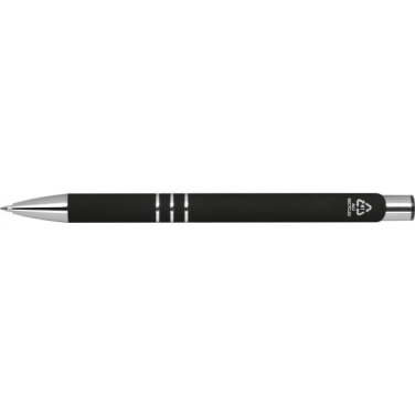 Logo trade corporate gifts picture of: Semi gel pen soft touch DUNMORE