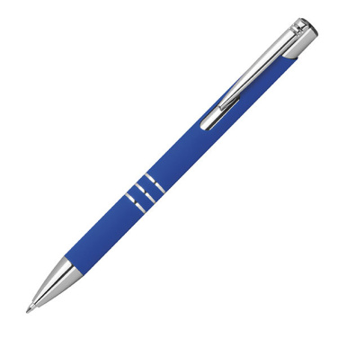 Logo trade promotional merchandise photo of: Semi gel pen soft touch DUNMORE