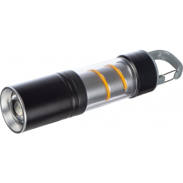 Logo trade promotional merchandise image of: Rechargeable flashlight Tulsa