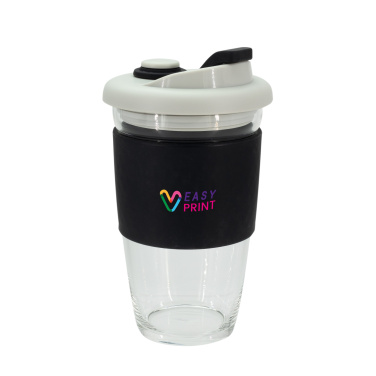 Logo trade advertising products picture of: Glass coffee cup 424 ml