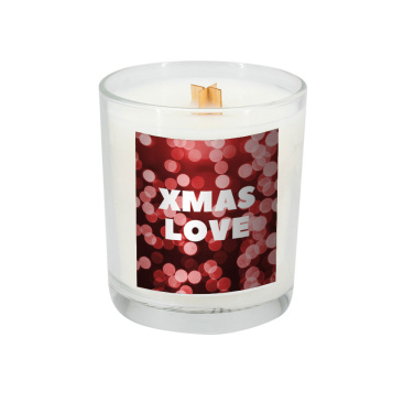 Logotrade promotional item picture of: Soy candle 190g Christmas love