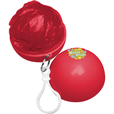 Logo trade advertising products image of: Xina rain poncho in storage ball with keychain