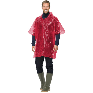 Logo trade business gift photo of: Xina rain poncho in storage ball with keychain