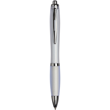 Logotrade promotional merchandise picture of: Curvy ballpoint pen with frosted barrel and grip