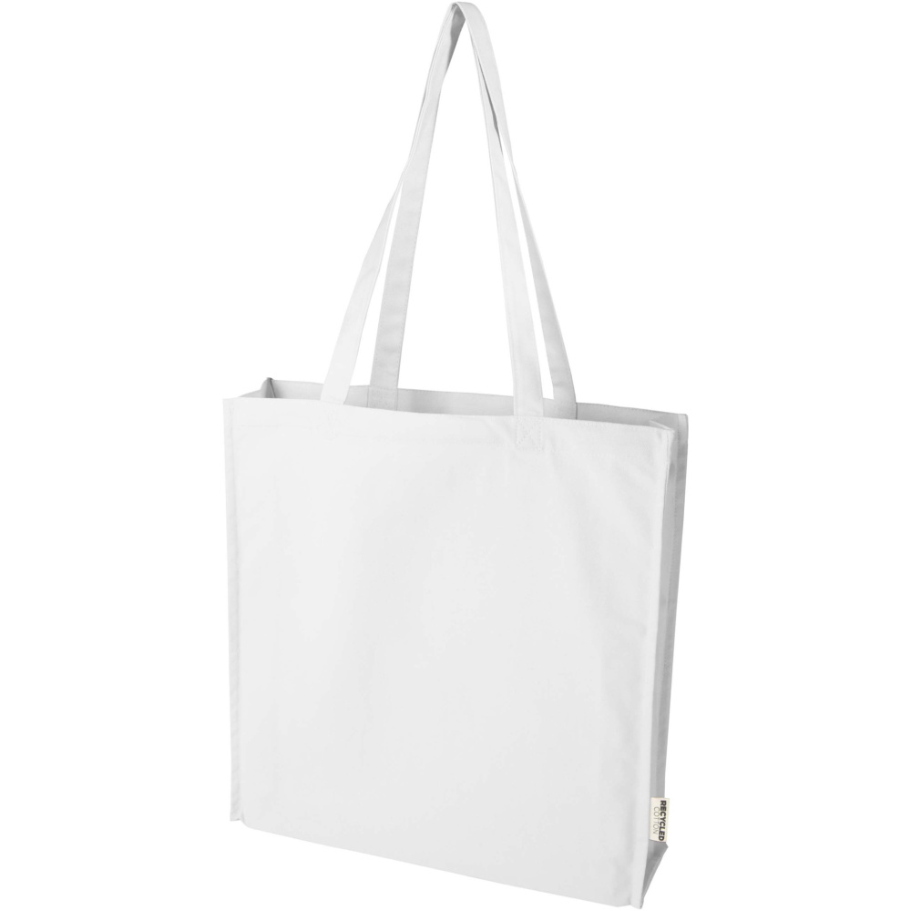 Logo trade advertising product photo of: Florida 270 g/m² GRS recycled gusset tote bag 14L