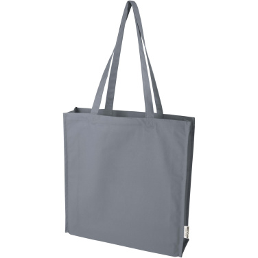 Logo trade promotional gifts picture of: Florida 270 g/m² GRS recycled gusset tote bag 14L