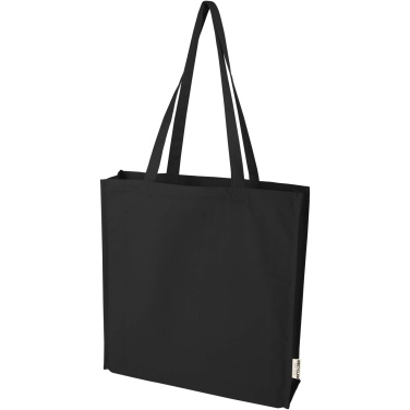 Logotrade advertising products photo of: Florida 270 g/m² GRS recycled gusset tote bag 14L