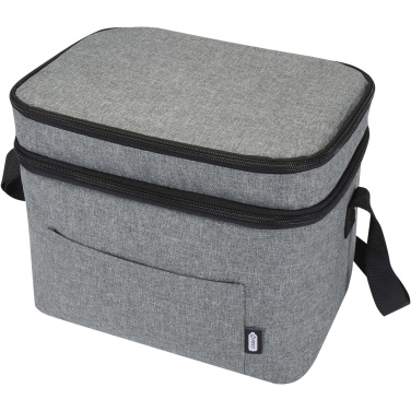 Logo trade promotional merchandise picture of: Tundra GRS RPET double compartments cooler bag 13L