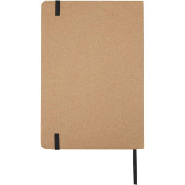 Logo trade business gifts image of: Holm A5 stone paper hard cover notebook with lined pages