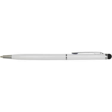 Logo trade promotional products image of: Ore aluminium ballpoint pen with stylus